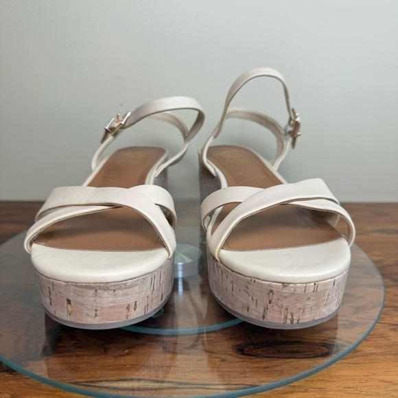 Franco Sarto Pelma Platform Wedge Sandal in Beige - Picture 7 of 15